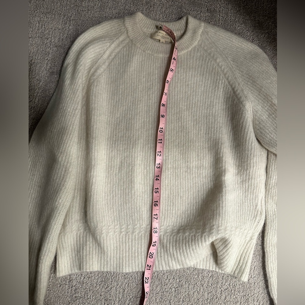 Cream Sezane sweater -pretty details aroundd collar, sleeves and bottom. - Picture 12 of 14